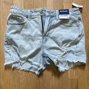 Old Navy Blue Jean Shorts with Distressed Hem